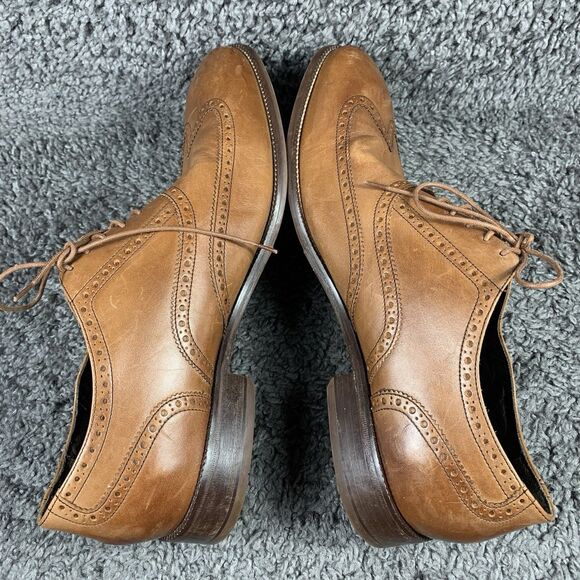 Cole Haan Williams Wingtip Oxford Size 15 Shoes Brown Leather C12210 - Picture 4 of 8